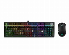 Kit De Teclado Y Mouse Msi Forge Gk320 Combo, Alambrico, Usb 2.0, 1.8m, Ingles, Negro